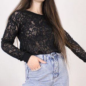 *Kismet Black Lace Long Sleeve
